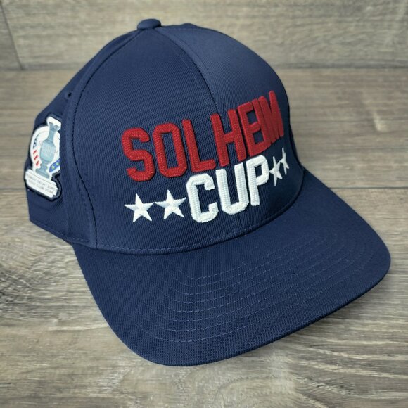 G/FORE Golf Hat USA Solheim Cup Snapback Embroidered Spellout Baseball Cap NWT
